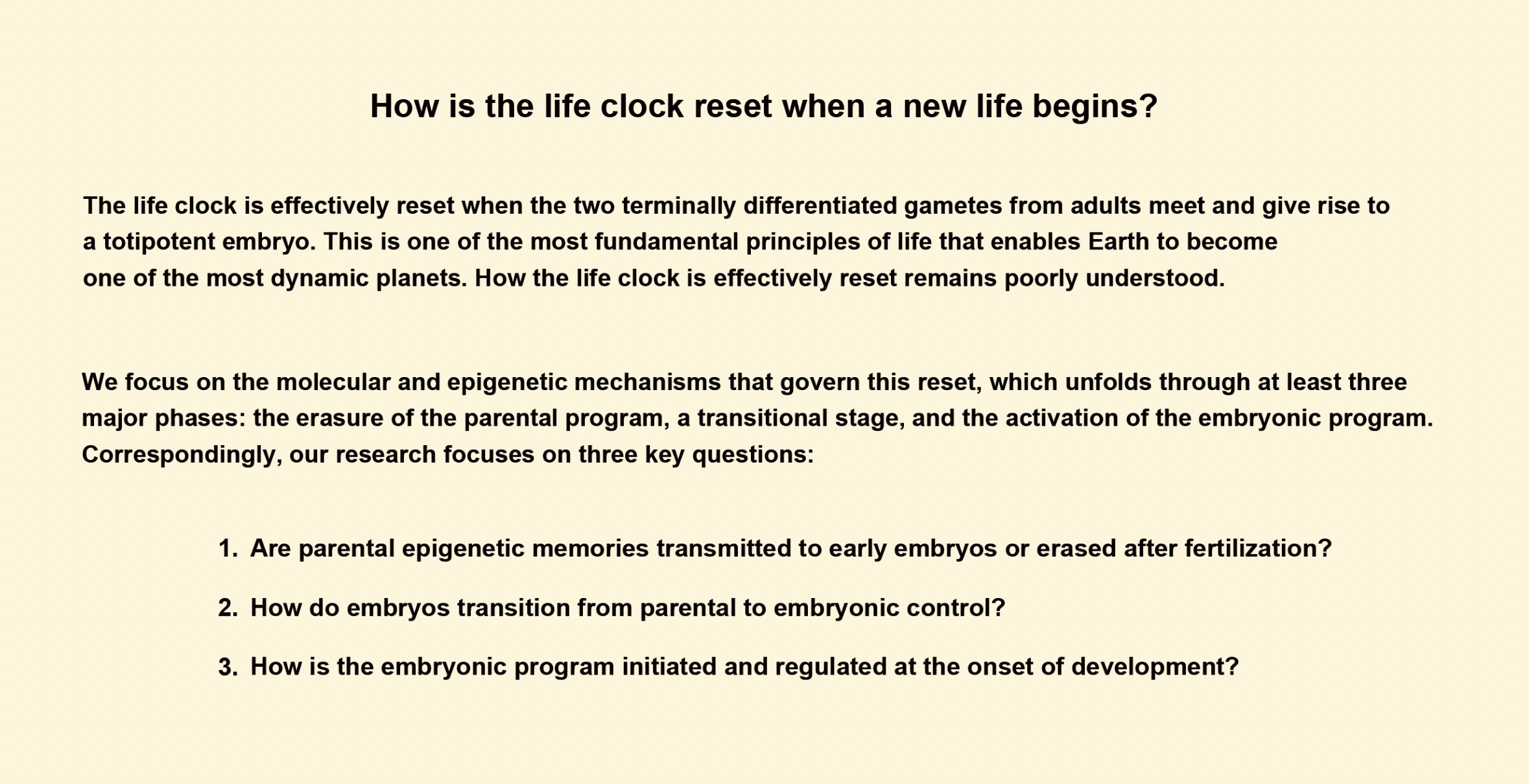 Major Research Interests